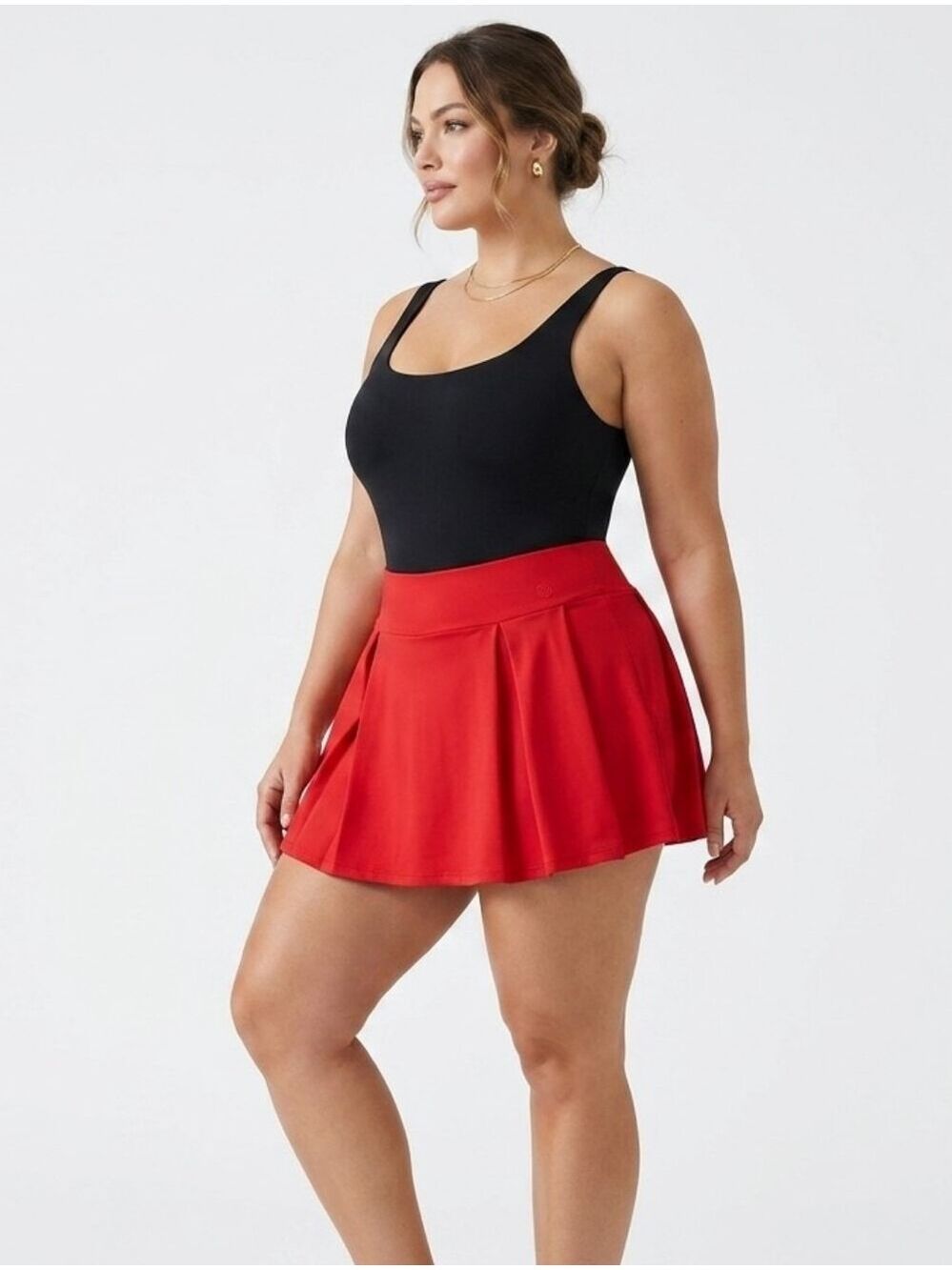 Unlisted Red Pleated Skort